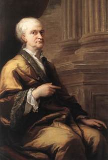 Sir Issac Newton painted by James Thornhill, 1709–12